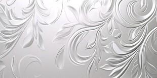 银白浮雕花纹装饰背景图