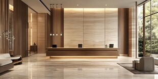 现代大气的豪华大厅前台