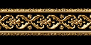 金色奢华欧式花纹装饰条