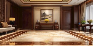 中式典雅客厅室内空间展示