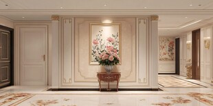 奢华欧式风格入户玄关美景