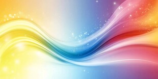 梦幻炫彩波浪背景图