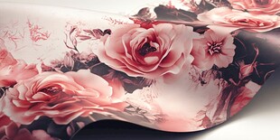 浪漫花卉印花布料