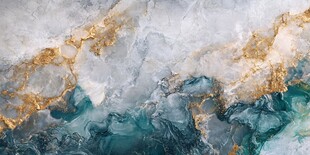 蓝金大理石纹理艺术背景