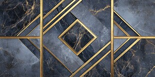 黑金大理石几何图案背景
