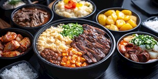 美味多样的特色盖浇饭套餐