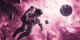 太空中的孤独宇航员