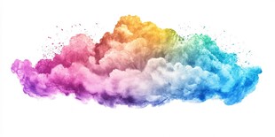 梦幻多彩烟雾云团