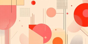 几何色彩抽象艺术背景图