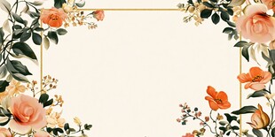 花卉边框背景图