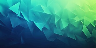 蓝绿渐变多边形几何背景