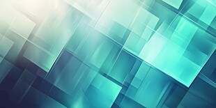 蓝绿渐变方块科技风背景