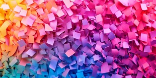 缤纷彩色纸屑 绚丽视觉盛宴