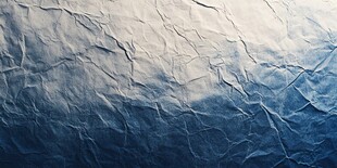 蓝色褶皱纸张纹理特写