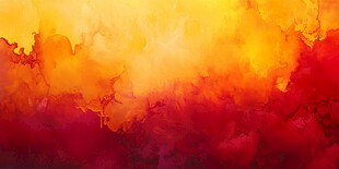 梦幻绚丽的火焰色云彩