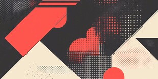 抽象几何风多彩图案背景