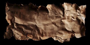 复古皱巴巴的旧纸张