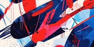 抽象色彩涂鸦艺术画作