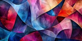 绚丽多彩抽象几何图案