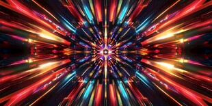 炫彩光线爆炸特效背景图