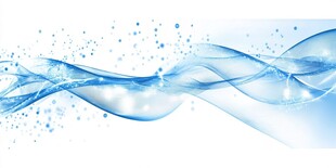 蓝色动感流线梦幻背景图