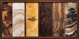 多样纹理装饰板材展示