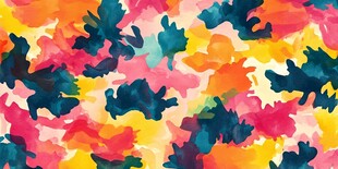 多彩抽象水彩图案纹理