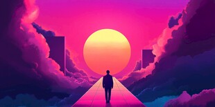 漫步云端的落日征途