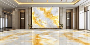 豪华大厅的大理石装饰艺术