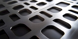 金属穿孔板细节特写