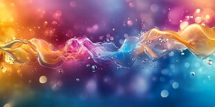 梦幻炫彩流动液体效果