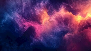 梦幻绚丽色彩烟雾背景图