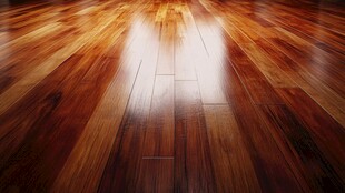 光亮实木地板纹理特写