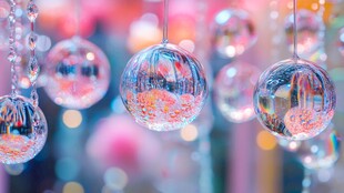 梦幻透明悬挂装饰球