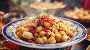 美味川香小土豆炒鸡肉