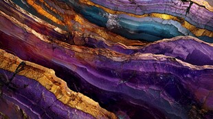 绚丽多彩的矿石纹理画面