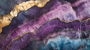 绚丽多彩的天然矿石纹理