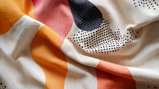 多彩几何图案的柔软布料