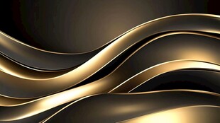 金色动感曲线背景图案