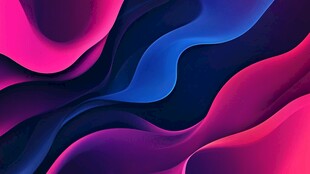 梦幻渐变流体波纹背景图