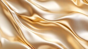 金色绸缎质感背景图