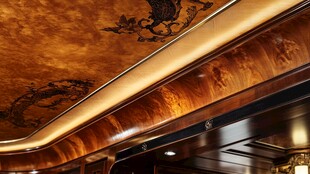 中式古典车厢天花板装饰