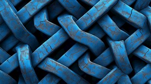 蓝色编织纹理图案