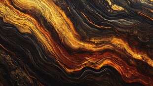 流动黑金 抽象纹理艺术