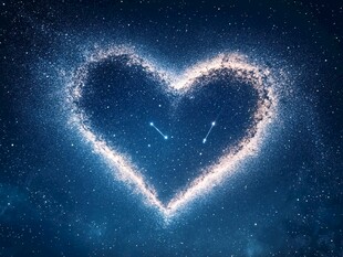 星空心形宇宙浪漫美景