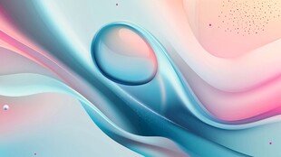 梦幻流体渐变艺术背景图