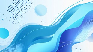 蓝调渐变流体抽象背景图