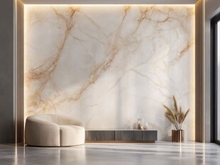 大理石背景墙的优雅空间
