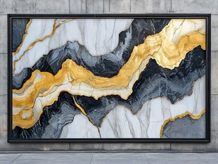 金纹大理石装饰画