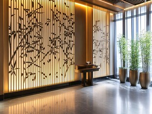 中式风格雅致大厅空间